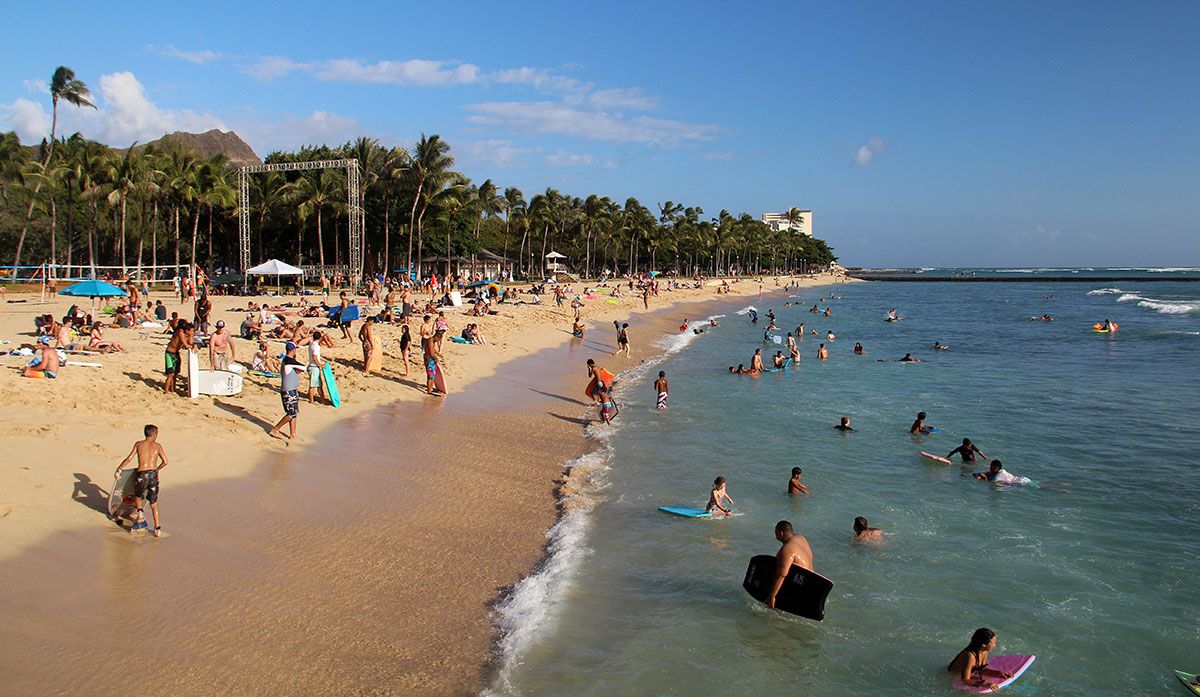 Waikiki beach, Oahu, Hawaii