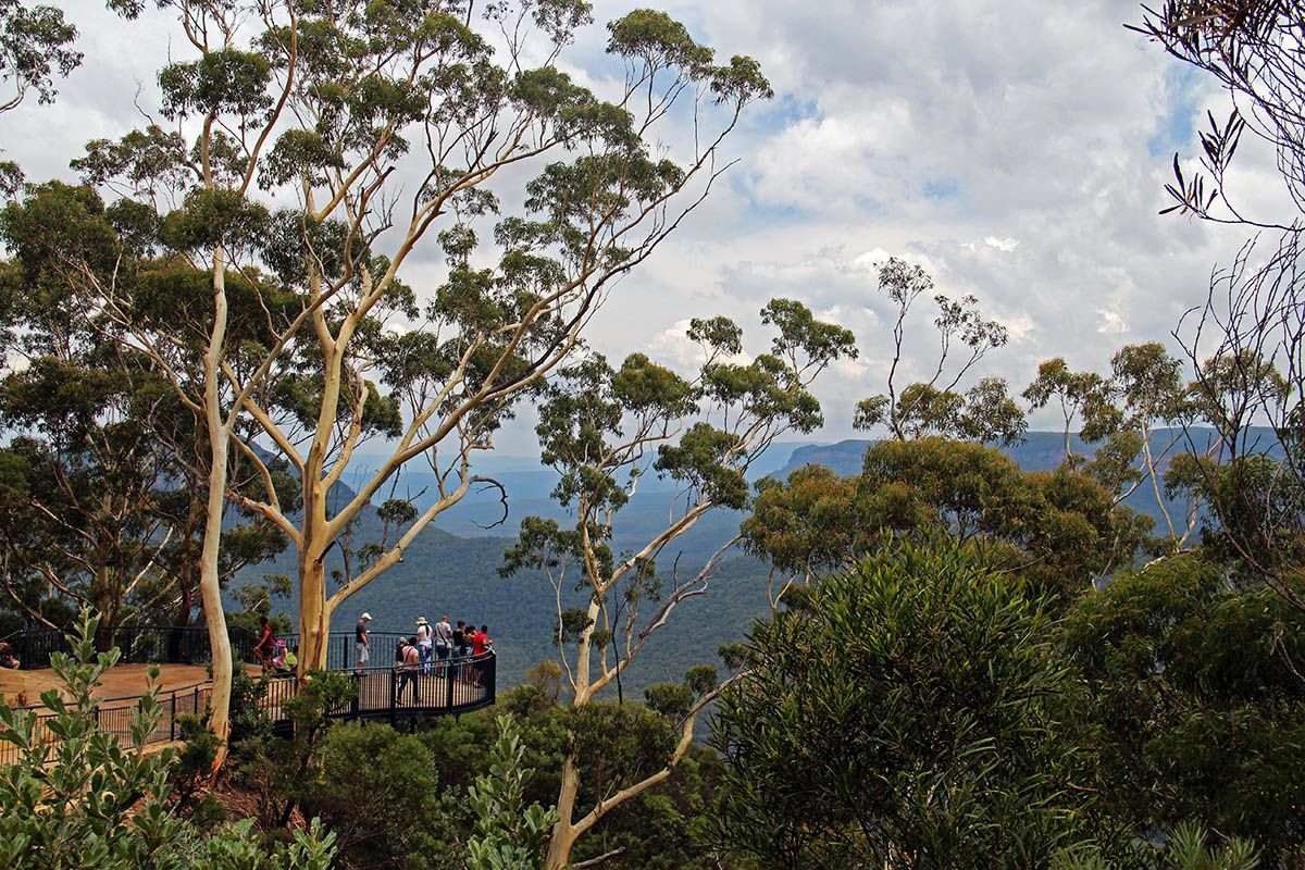 australia sydney blue mountains viewpoint