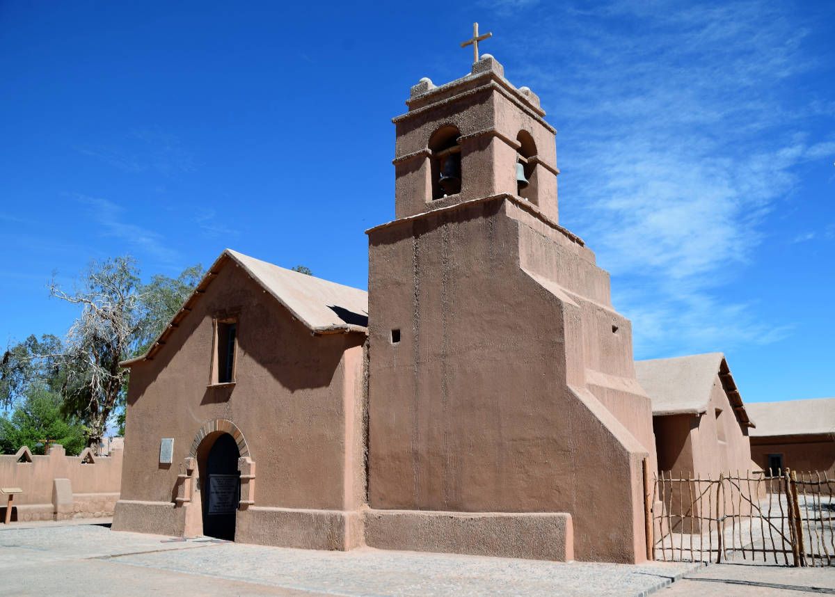 Old church in San Pedro de Atacama, Chile