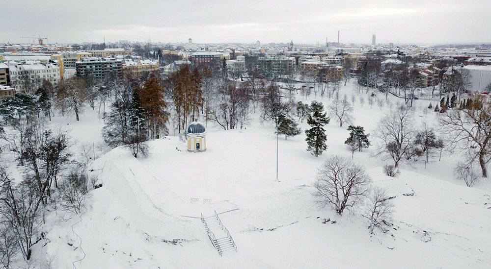 Kaivopuisto park in Helsinki, Finland