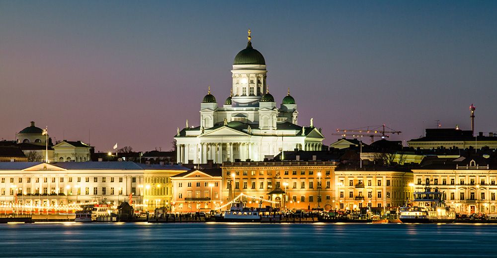 White cathedral, Helsinki, Finland