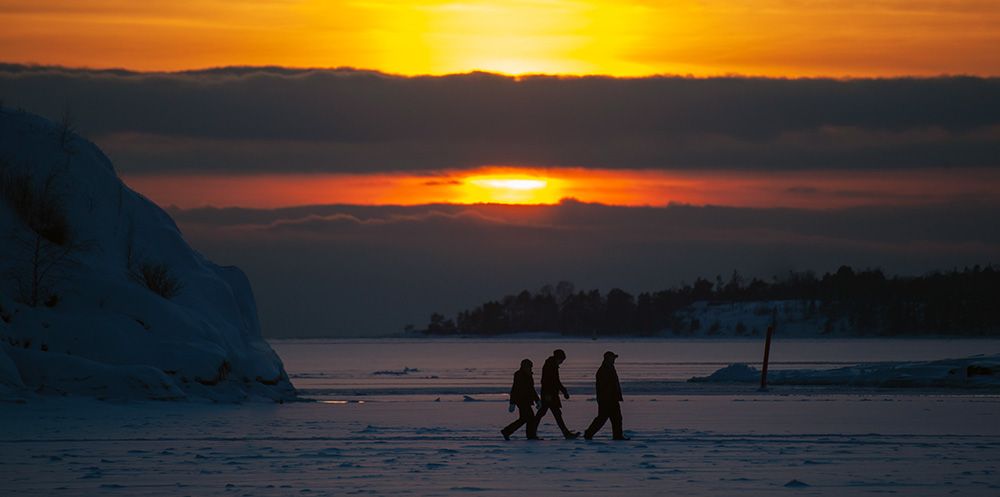 Golden hour in Lapland