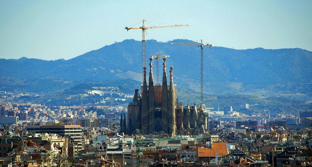 Gaudi's Sagrada Familia in Barcelona, Spain