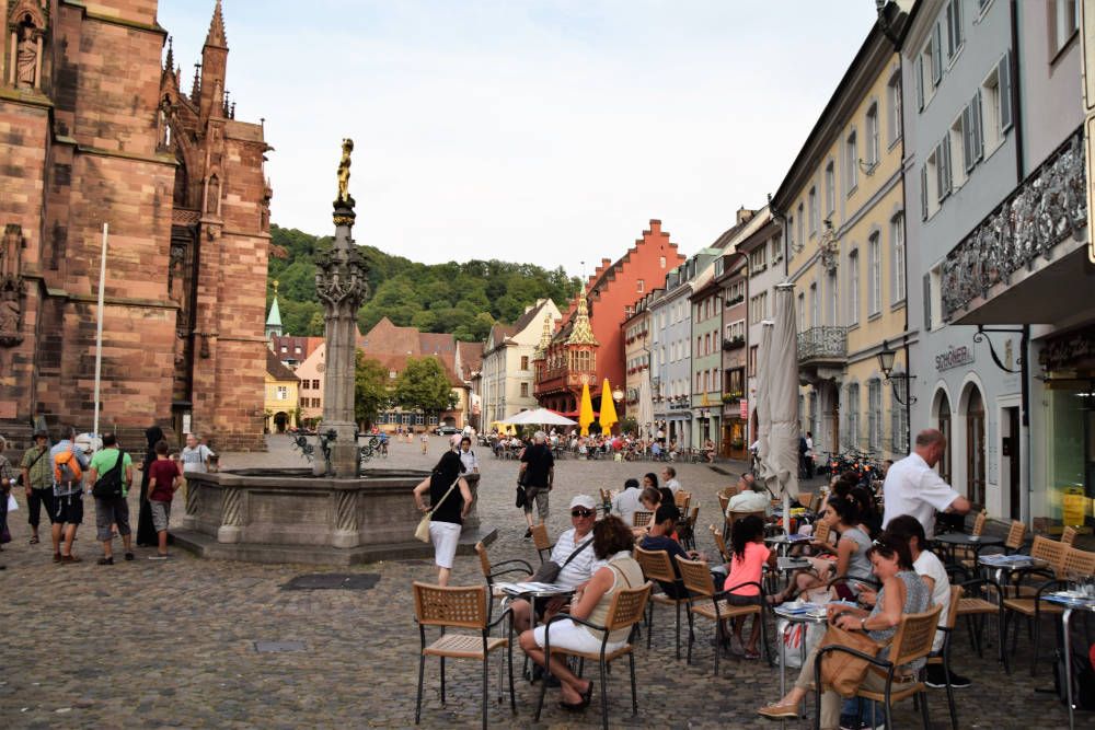 Münsterplatz in Freiburg, Southern Germany