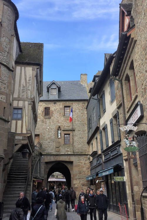 The Grande Rue in Mont Saint-Michel, France