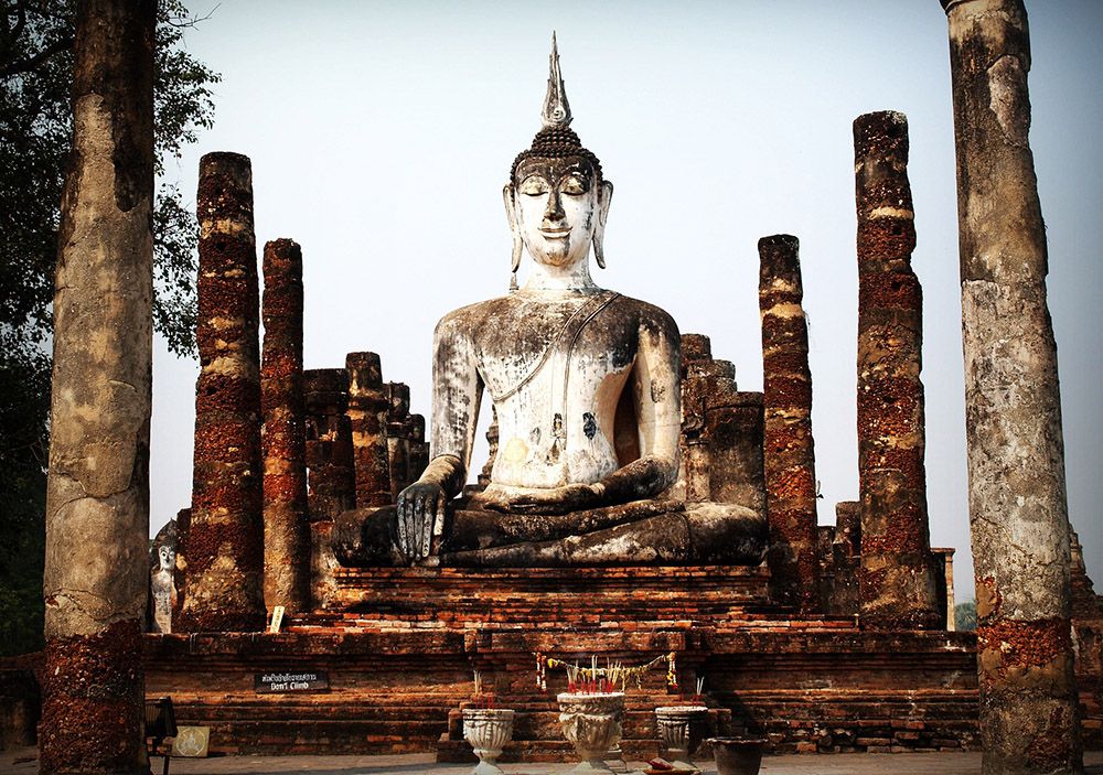 Old Buddha statue on Phuket, Thailand