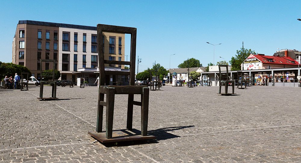 Heroes of the Ghetto Square in Kraków, Poland