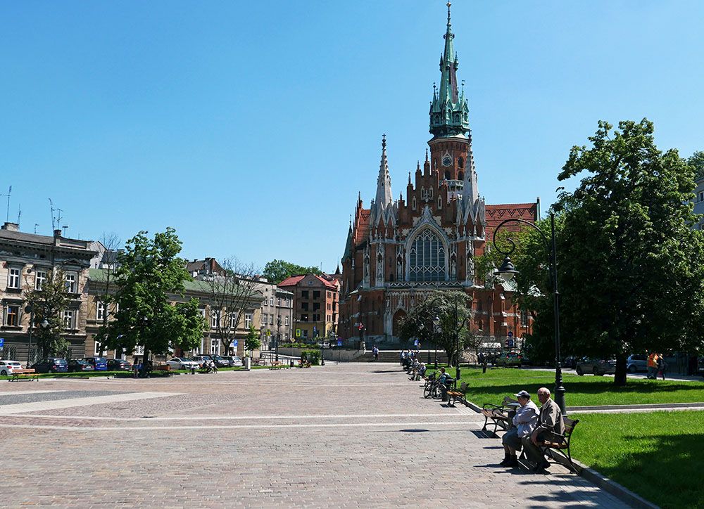 Park in Krakow, Poland