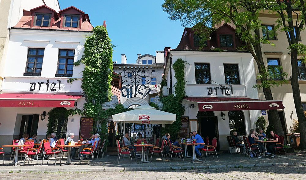 In the former Jewish part of Krakow, Poland