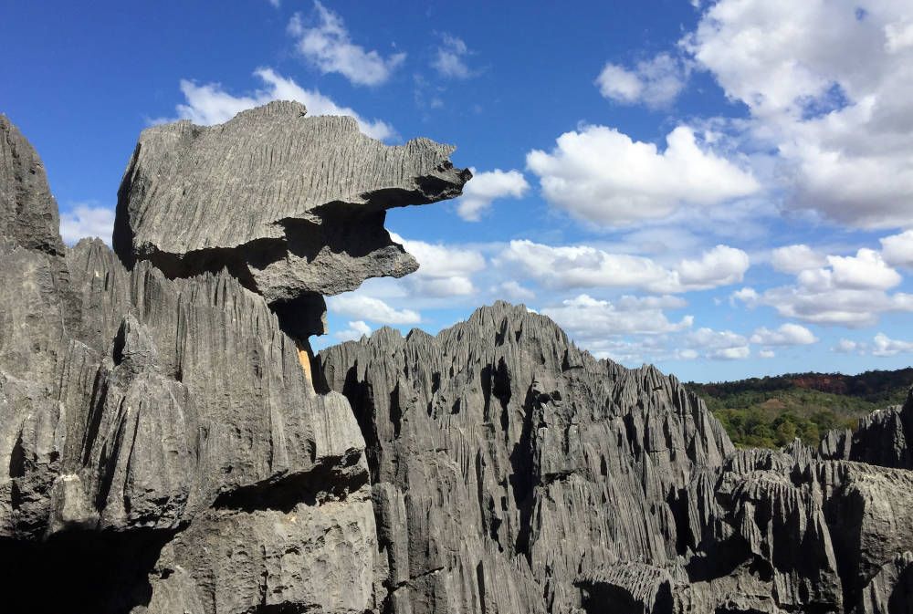 unique rock in Tsingy de Bemaraha