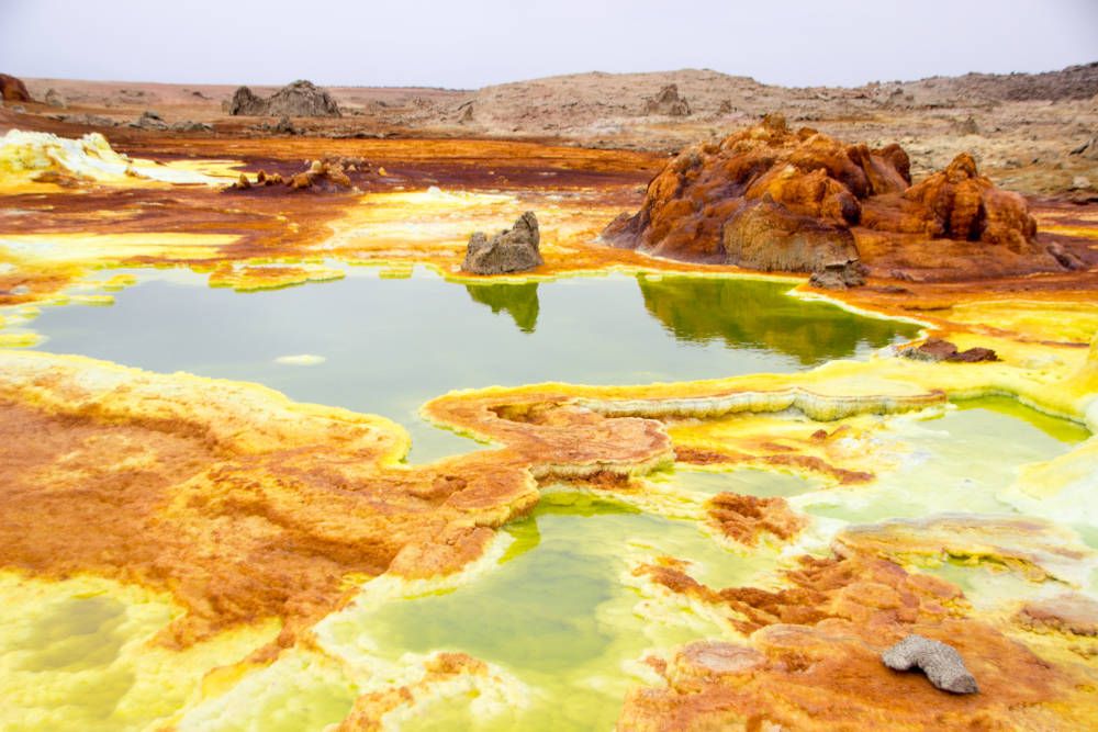 geysers at Danakil Depression, Ethiopia