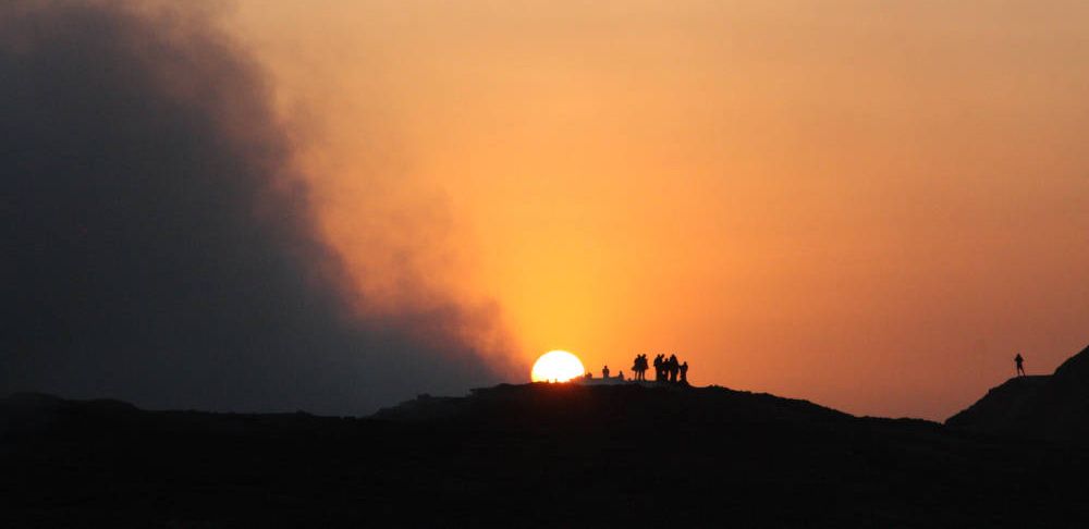 Sunrise at the Danakil Depression, Ethiopia