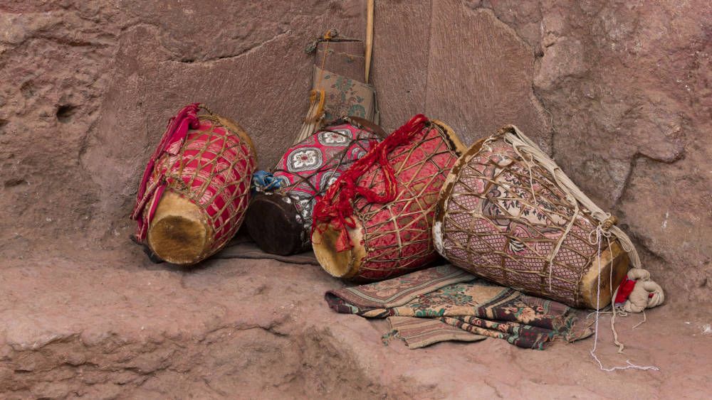 baskets in the Ethiopian rock churches