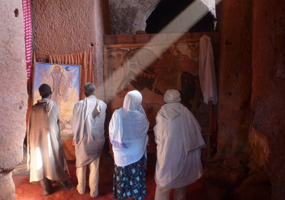 incidence of light, Lalibela, Northern Ethiopia