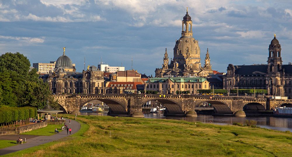 Altstadt from the opposite side of the Elbe