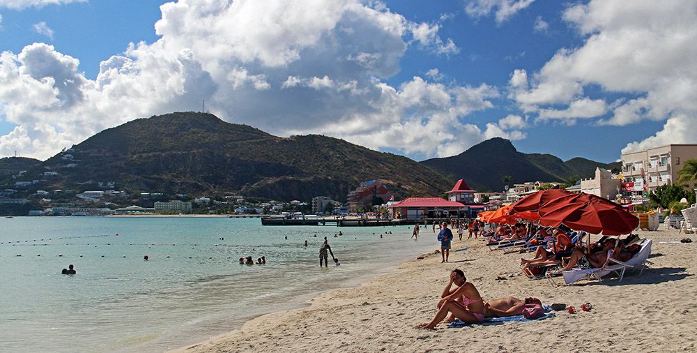 beach at great bay, Sint Maarten