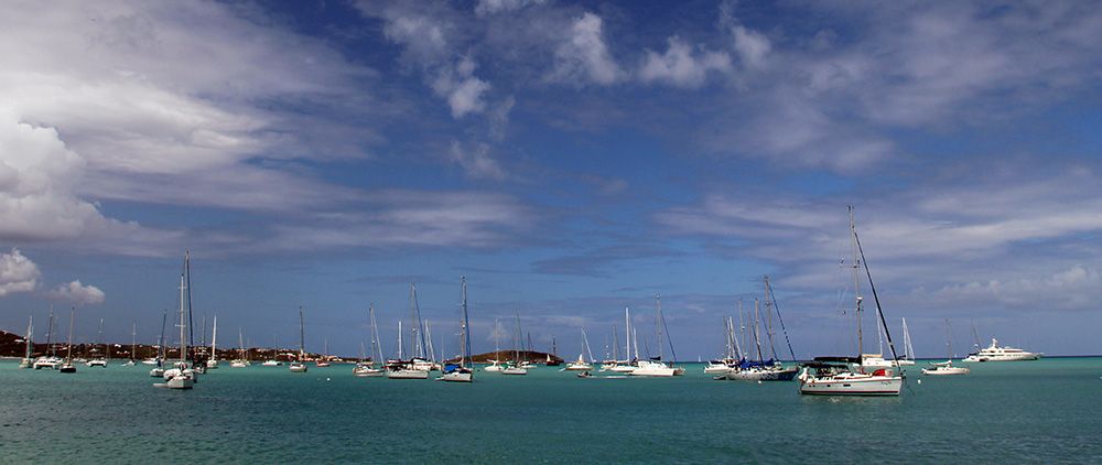 Sailing yachts in Sint Maarten, Dutch Caribbean