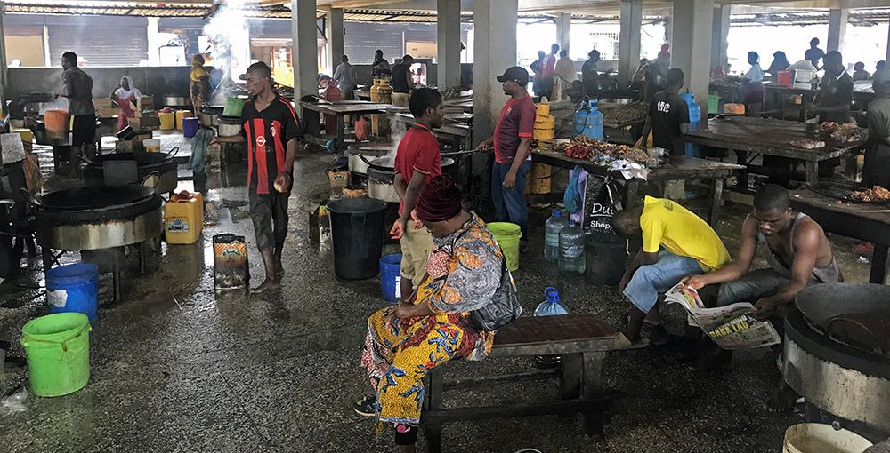 Fish market in Dar es Salaam