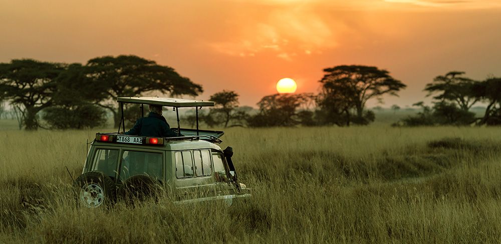 safari truck in Tanzania