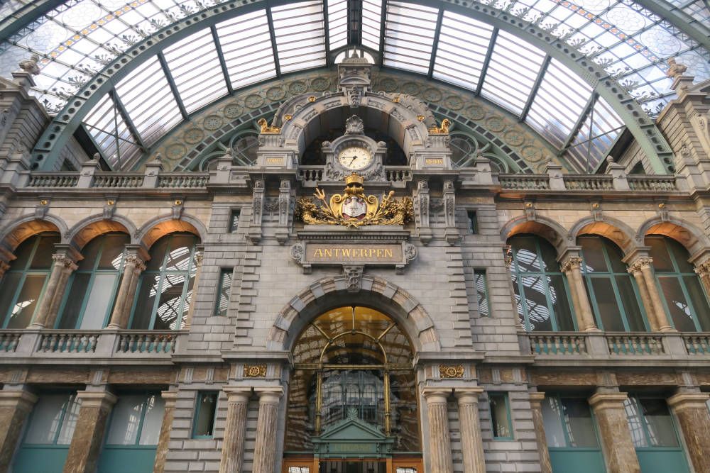 central station in Antwerp, Belgium