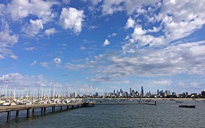 Relaxing in the cosmopolitan city of Melbourne