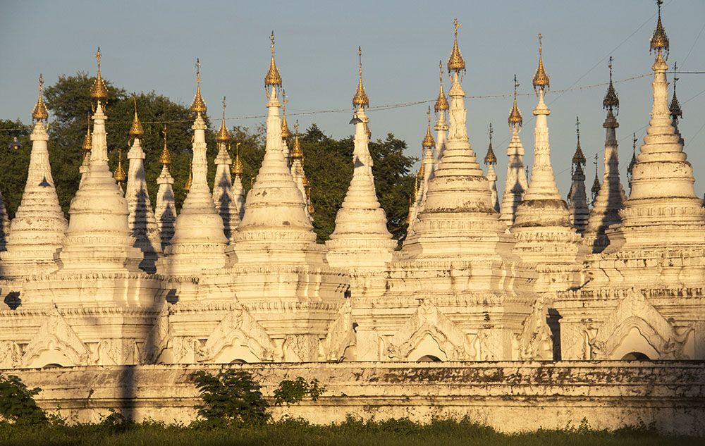 Pagodas in Mandalay, Myanmar
