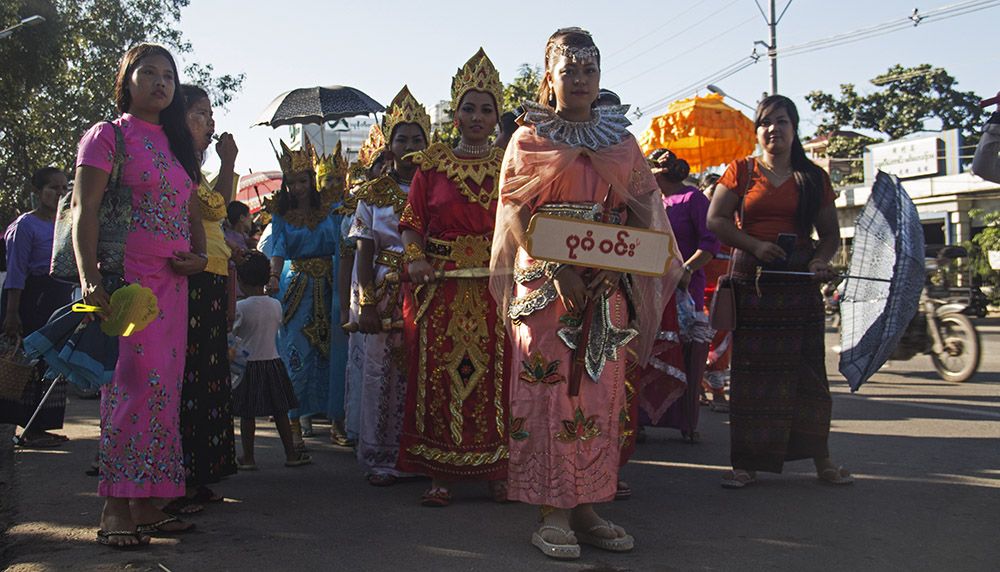 Procession in Mandalay, Myanmar