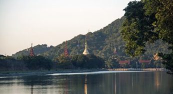 Biking through Buddhist Mandalay