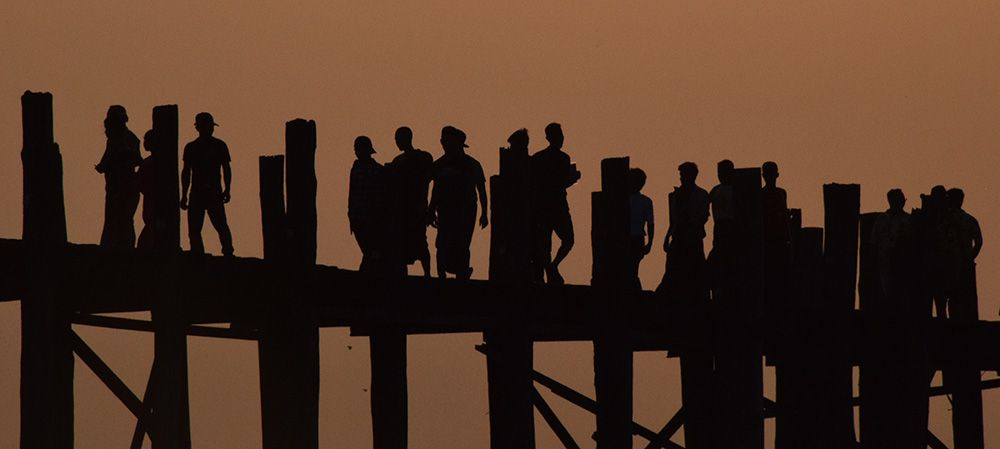 U Bein Bridge, Mandalay, Myanmar