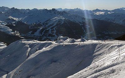 Skiing in La Plagne and Les Arcs, France