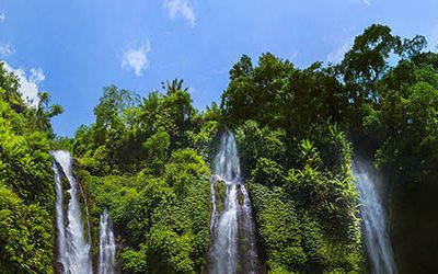 The beautiful waterfalls of Bali