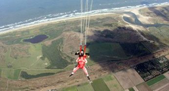 Skydiving over Texel