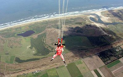 Skydiving over Texel