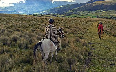 Cycling or walking at the Cotopaxi Volcano