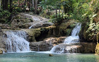 The waterfalls at Luang Prabang