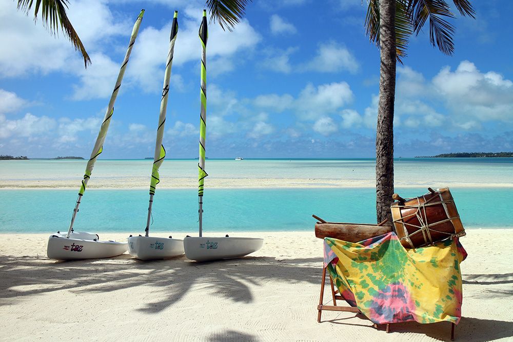 Beach at Aitutaki, Cook Islands