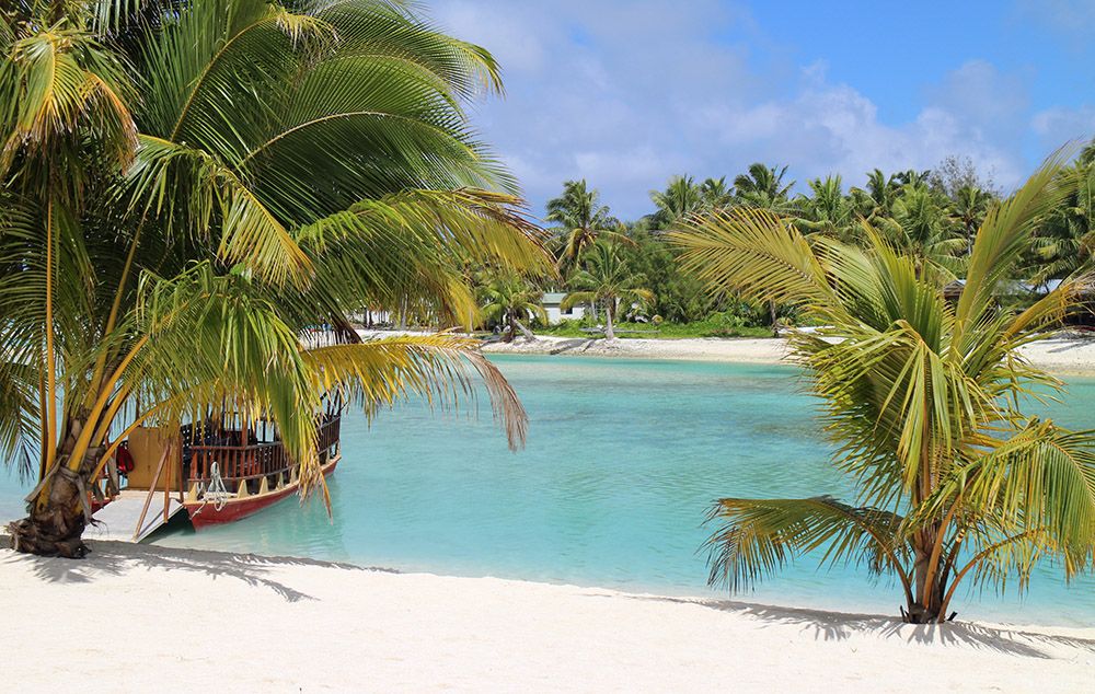 Beach at Aitutaki, Cook Islands