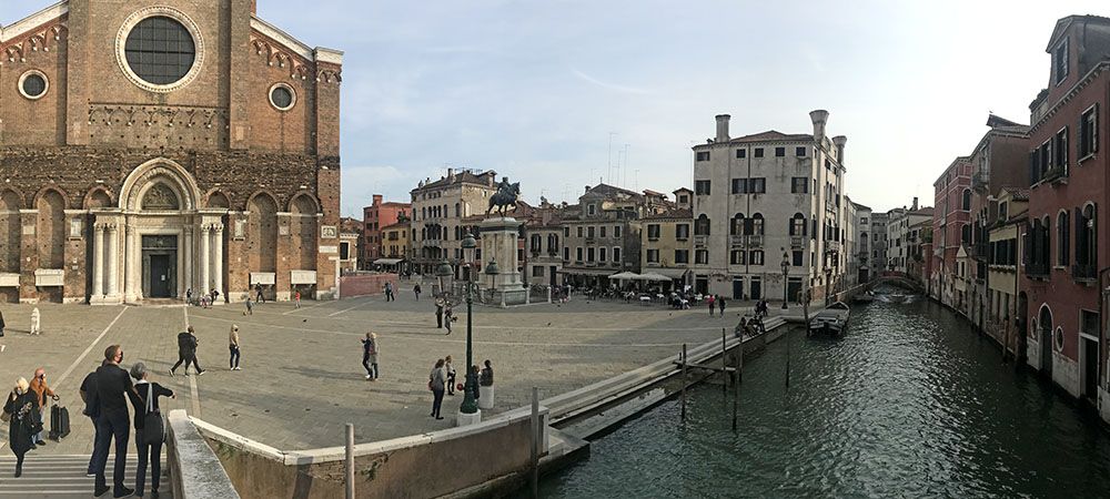 One of many squares in Venice