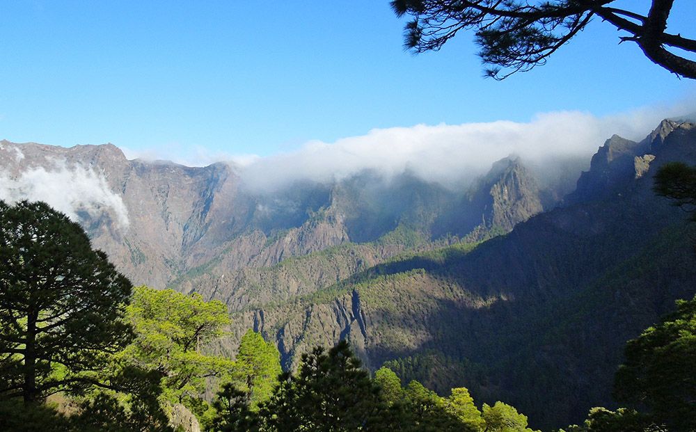 Caldera in La Palma