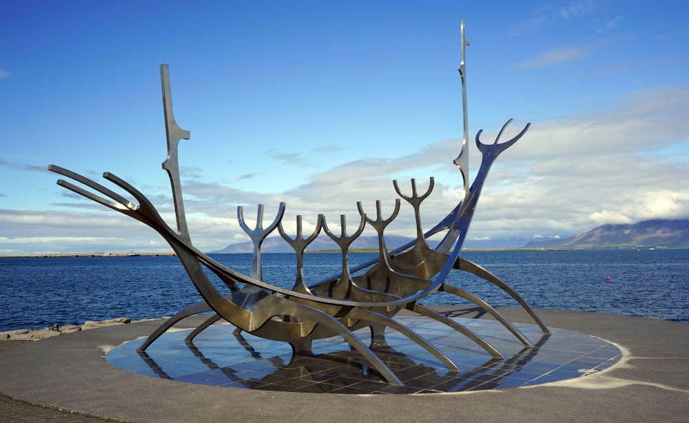 Viking ship in Reykjavik