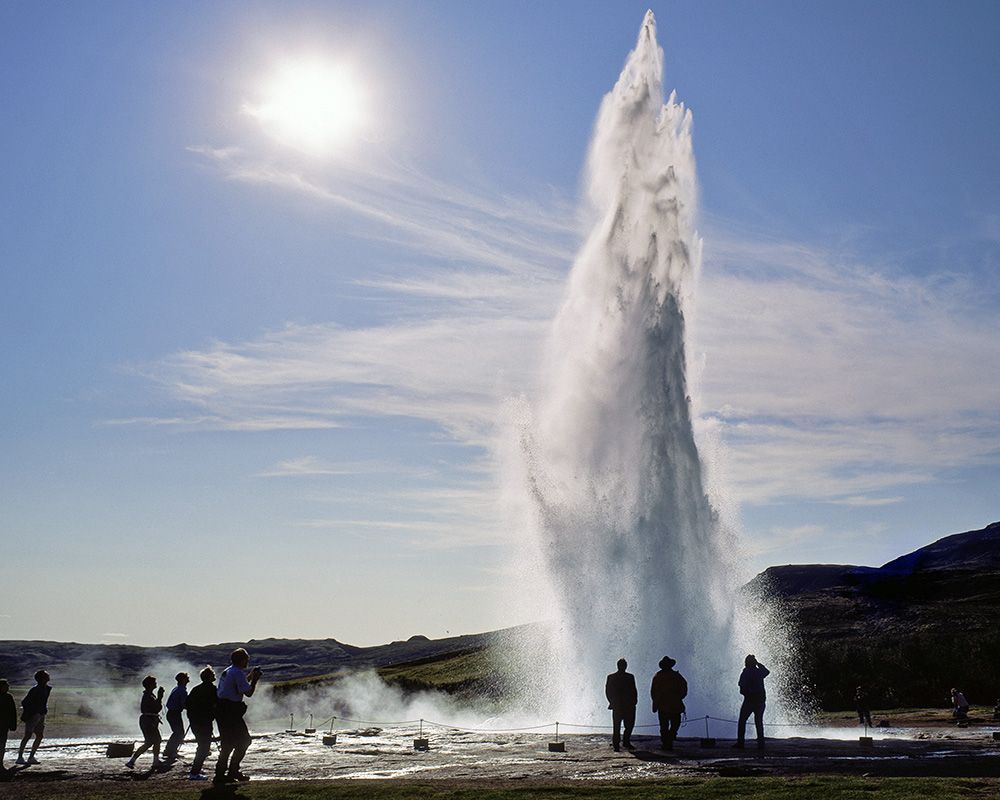 Geyser at Thingvellir