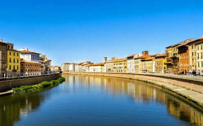 The sights of Pisa in Tuscany