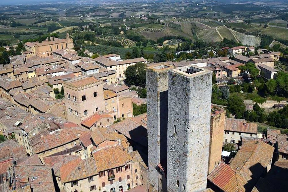 Twin towers in San Gimignano