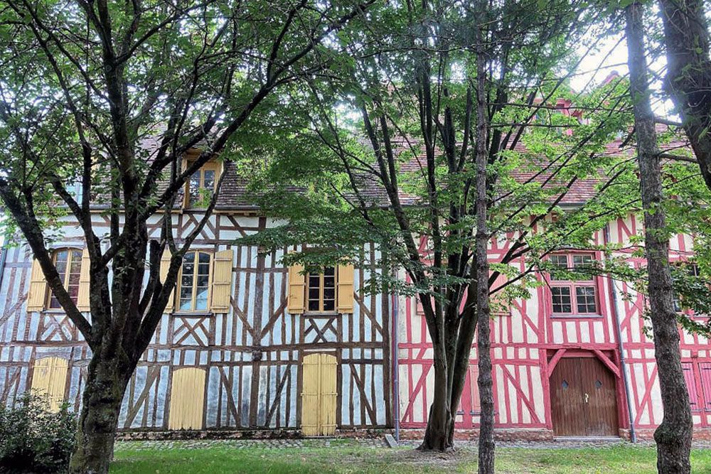 Half-timbered house in Troyes