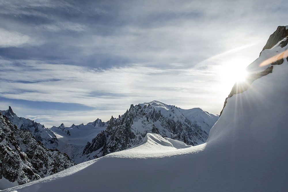 Snowy mountain