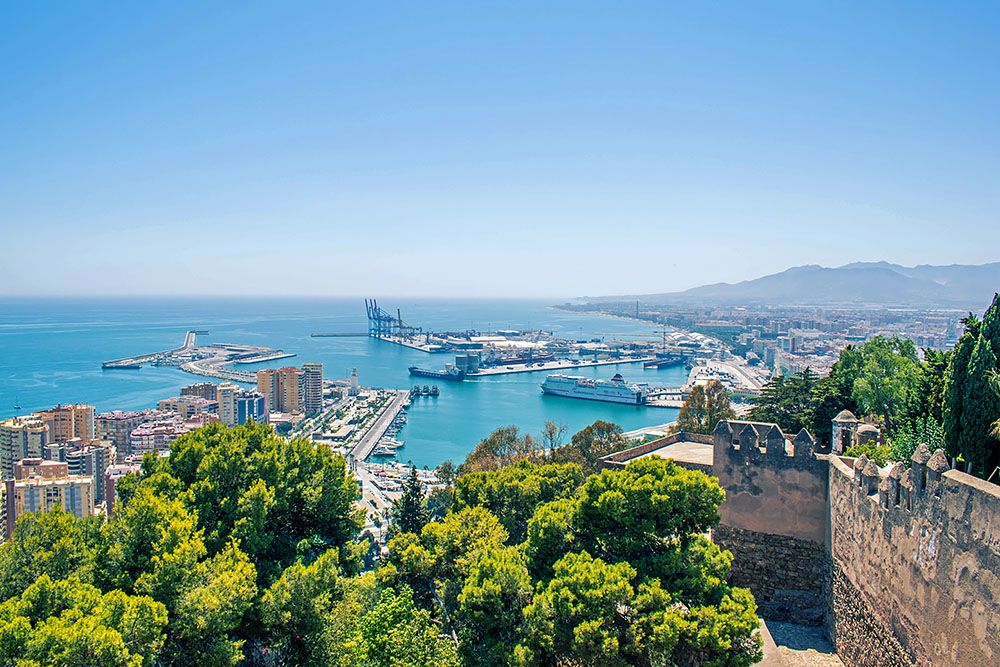 Castle in Malaga as one of the top 10 early spring destinations