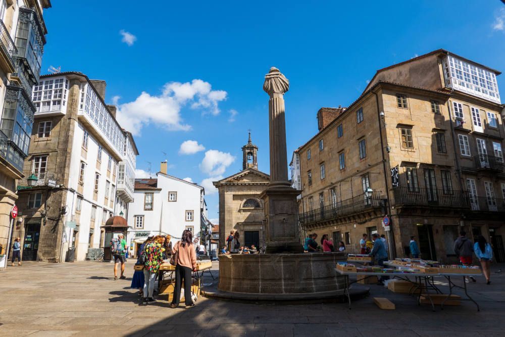 Fountain in Santiago de Compostela