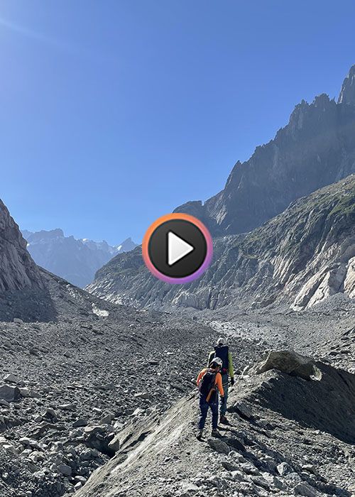 Glacier hike on Mer de Glace