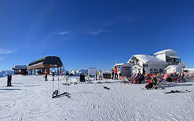 Winter sports in chic Courchevel