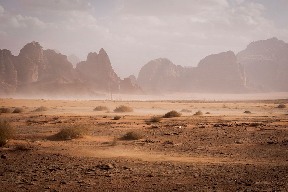 Storm in Jordan